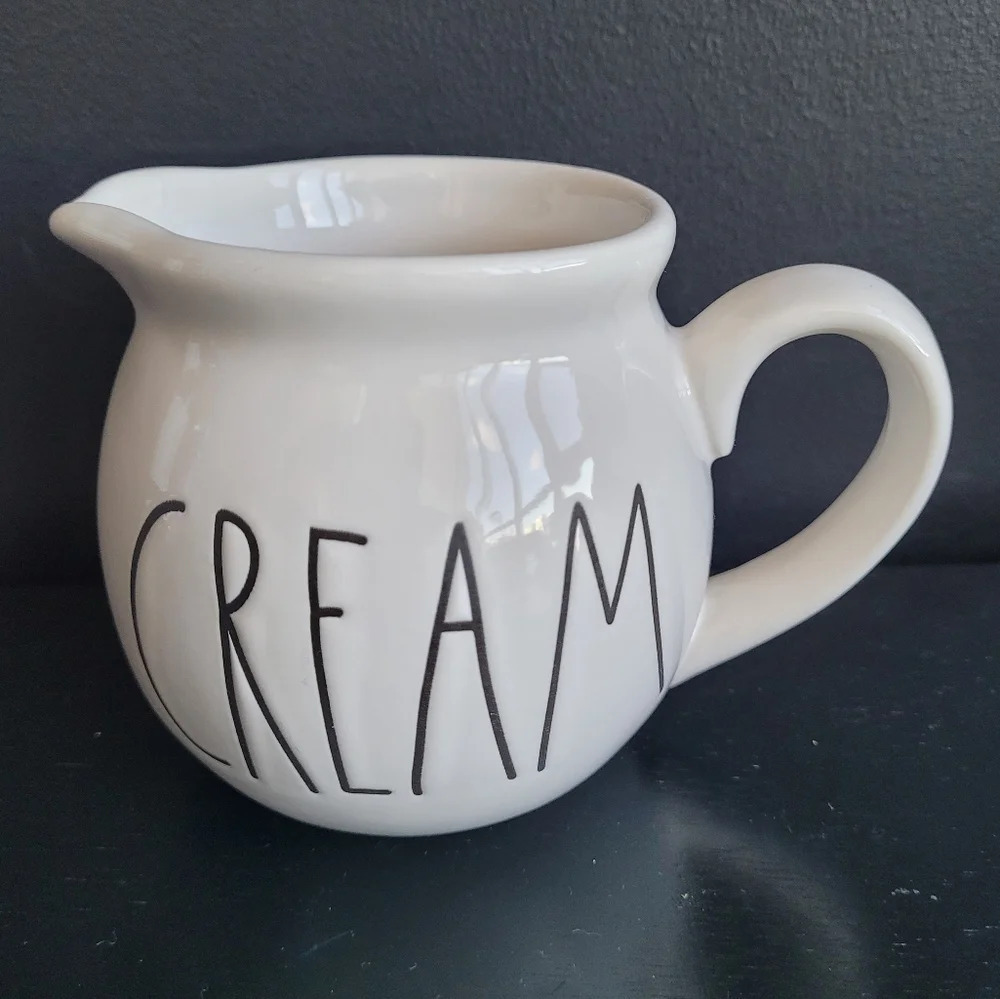 Rae Dunn Creamer Large Letter Cream Artisan Collection by  Magenta